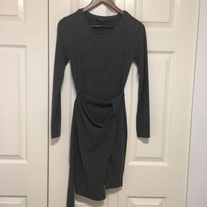 Dynamite grey bodycon knit wrap skirt size XS